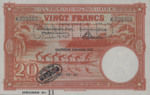 Belgian Congo, 20 Franc, P-0015Cs