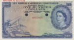 British Caribbean Territories, 100 Dollar, P-0012ct,CB B12t