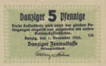 Danzig, 5 Pfennig, P-0044