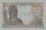 French India, 5 Rupee, P-0005s