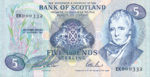 Scotland, 5 Pound, P-0116b