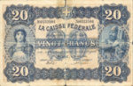 Switzerland, 20 Franc, P-0021