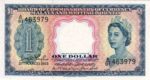 Malaya and British Borneo, 1 Dollar, P-0001a