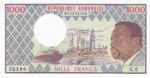 Gabon, 1,000 Franc, P-0003c