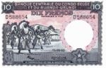 Belgian Congo, 10 Franc, P-0022