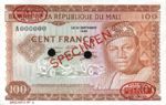 Mali, 100 Franc, P-0007s