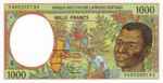 Central African States, 1,000 Franc, P-0202Eb