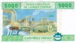 Central African States, 5,000 Franc, P-0209U
