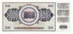 Yugoslavia, 1,000 Dinar, P-0092d