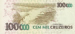 Brazil, 100,000 Cruzeiro, P-0235b,BCB B57b