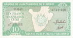 Burundi, 10 Franc, P-0033b v4,BRB B14f