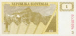 Slovenia, 1 Tolarjev, P-0001a,R B1a