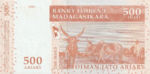 Madagascar, 500/2500 Ariary/Franc, P-0088a,BFM B22a