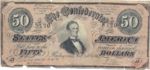 Confederate States of America, 50 Dollar, P-0070 v4