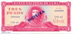 Cuba, 3 Peso, CS-0017