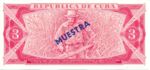 Cuba, 3 Peso, CS-0017