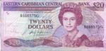 East Caribbean States, 20 Dollar, P-0019g