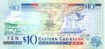 East Caribbean States, 10 Dollar, P-0043a