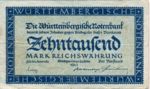 German States, 10,000 Mark, S-0982