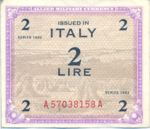Italy, 2 Lira, M-0011a