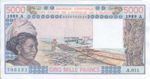 West African States, 5,000 Franc, P-0108Ag