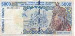 West African States, 5,000 Franc, P-0113Ah
