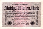 Germany, 50,000,000 Mark, P-0109b v1