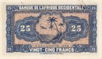 French West Africa, 25 Franc, P-0030a