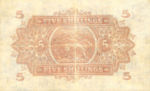 East Africa, 5 Shilling, P-0028a v6,B217d