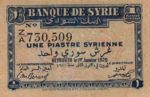 Syria, 1 Piastre, P-0006