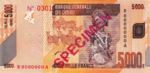 Congo Democratic Republic, 5,000 Franc, 