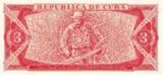 Cuba, 3 Peso, P-0107a v4