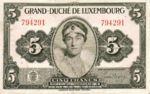 Luxembourg, 5 Franc, P-0043a