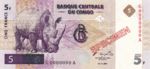 Congo Democratic Republic, 5 Franc, P-0086s