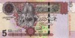 Libya, 5 Dinar, P-0069a