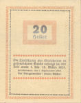 Austria, 20 Heller, FS 196IIg