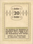 Austria, 20 Heller, FS 196e