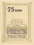 Austria, 75 Heller, FS 196e