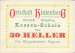 Austria, 30 Heller, FS 1091XIG