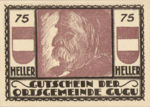 Austria, 75 Heller, FS 307IIa