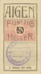Austria, 50 Heller, FS 12IIa