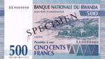 Rwanda, 500 Franc, P-0023s