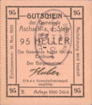 Austria, 95 Heller, FS 54IId v1