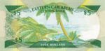 East Caribbean States, 5 Dollar, P-0018m