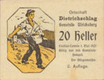 Austria, 20 Heller, FS 123IC