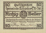 Austria, 50 Heller, FS 178c