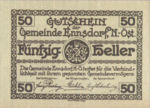Austria, 50 Heller, FS 178e