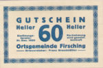 Austria, 60 Heller, FS 201IVa