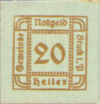Austria, 20 Heller, FS 107Ie
