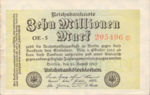 Germany, 10,000,000 Mark, P-0106a v3